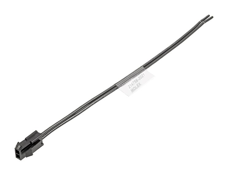 MOLEX 214758-1023 Cable Assembly, Micro-Fit 3.0 Plug to Free End, 2 Ways, 3 mm, 2 Row, 600 mm, 23.6 "