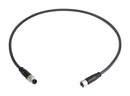HARTING 21348081489020 CABLE ASSY, 4P M8 PLUG-RCPT, 6.6 , BLK