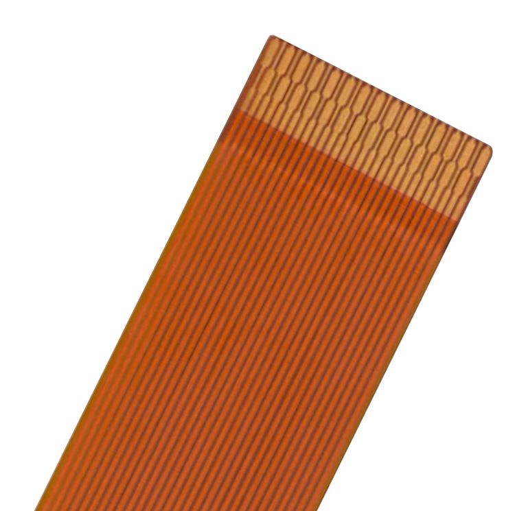 MOLEX 15015-0223 FFC / FPC Cable, 23 Core, 0.3 mm, Same Sided Contacts, 2 ", 50.8 mm, Orange