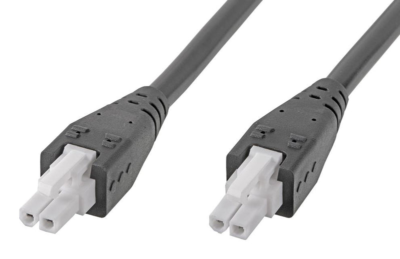 MOLEX 215330-0220 Cable Assembly, Mini-Fit Jr. Receptacle to Mini-Fit Jr. Receptacle, 2 Ways, 4.2 mm, 1 Row, 2 m