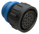 AMPHENOL SINE/TUCHEL AHDP06-24-23SR-STA 23 POSITION PLUG, SOCKET, SHELL SIZE 24, REDUCED DIAMETER SEAL (BLUE), SMALL THREAD ADAPTER 86AK2832
