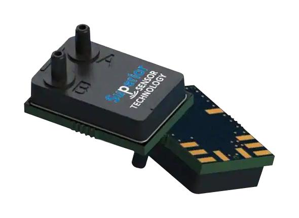 SUPERIOR SENSORS ND110 Pressure Sensor, Multi-range, 6 Pressure Ranges, 10 Inch-H2O, I2C Digital, SPI, Differential, 3.5 V ND110-SM02