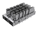 Amphenol Communications Solutions UE36C2622106A4A UE36C2622106A4A Cage QSFP-DD 1 x 2 (Ganged) With Heat Sink Light Pipe Press-Fit