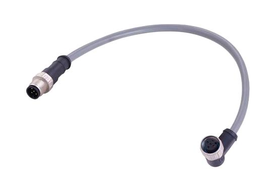 HARTING 21355154564019 SENSOR CABLE, 5P M12 PLUG-R/A RCPT, 6.2