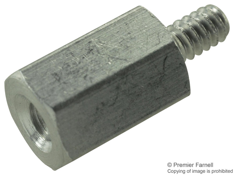 KEYSTONE 8400 SPACER/STANDOFF, HEX, AL, 6.4MM X 9.5MM