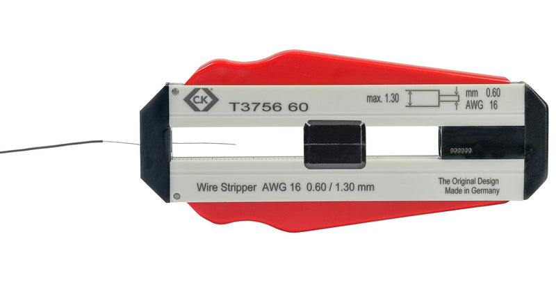 CK TOOLS T3756 60 Precision Wire Stripper for 0.6mm Diameter Wire and Depth Stop Adjustable up to 50mm GTIN UPC EAN: 5013969498301