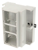 HAMMOND 1597DIN6MDH53 Plastic Enclosure, DIN Rail, Polyphenylene Oxide (PPO), 106 mm, 58 mm, 90 mm
