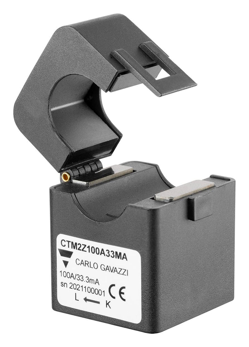 CARLO GAVAZZI CTM2Z100A33MA Current Sensor, Split-Core, 100A, Analogue - 33.3mA, 600V AC, Cable, CTM Series