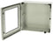 FIBOX ARCA 505021W NO MP Plastic Enclosure, 2-Point Lock, Cover w/Window, Multipurpose, Polycarbonate, 500 mm, 500 mm