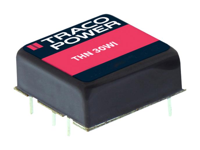 TRACO POWER THN 30-4825WI Isolated Through Hole DC/DC Converter, ITE, DIP, 4:1, 30 W, 2 Output, 24 V
