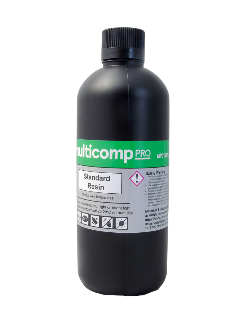 MULTICOMP PRO MP015173 Resin, Deep Black, 1.111 g/cm&sup3;, 32% Elongation, 252mPa&middot;s, 1kg