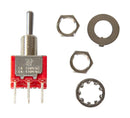 ALCOSWITCH - TE CONNECTIVITY 3-1825139-7 Toggle Switch, On-On-On, DPDT, Non Illuminated, A2/ Gemini A, Through Hole, 5 A