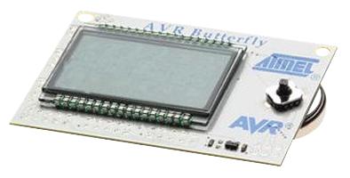 MICROCHIP ATAVRBFLY Demonstration Kit, AVR Butterfly, LCD with 120 Segment, Joystick, Piezo element