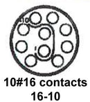 CINCH CONNECTIVITY SOLUTIONS BACC63CB16-10PN Circular Connector, BACC Series, MIL-DTL-26500 Series, Straight Plug, 10 Contacts, Crimp Pin