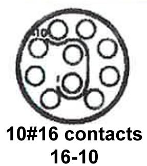 CINCH CONNECTIVITY SOLUTIONS MS24264R16B10PN Circular Connector, MIL-DTL-26500 Series, MS24264 Series, Wall Mount Receptacle, 10 Contacts