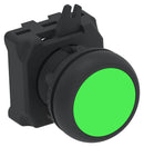 ALCOSWITCH - TE CONNECTIVITY IPE22FLGR Industrial Pushbutton Switch, IPE Series, 22.5 mm, SPST-1NC / 1NO, Momentary, Round Flush, Green