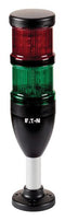 EATON MOELLER SL7-100-L-RG-24LED Signal Tower, 2 Tiers, Red, Green, Continuous, 70mm Dia., 24VDC, 24VAC, IP66, NEMA4, NEMA4X, NEMA13