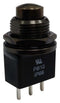 MULTICOMP PRO MP-PB10-CBB2QE-4 Pushbutton Switch, 11.9 mm, SPDT, On-(Off), Round, Black