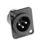 AMPHENOL AUDIO AC3MMDZB-AU XLR CONN, PLUG, 3POS, PANEL
