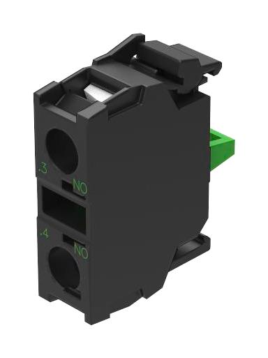 EAO 45-311.1X10 Contact Block, Screw, 1 Pole, 10 A, EAO 45 Series Switches