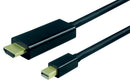 ROLINE 11.04.5797 Audio / Video Cable Assembly, HDMI Plug, Mini DisplayPort Plug, 9.8 ft, 3 m, Black GTIN UPC EAN: 7611990145232