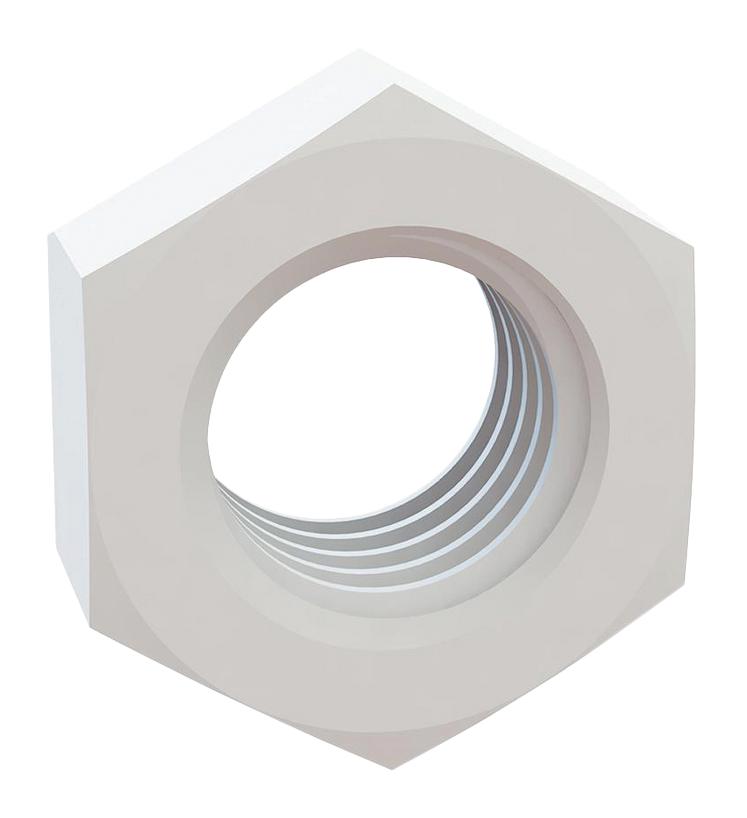 ESSENTRA COMPONENTS 04M050080HN HEX NUT, M5 X 0.8 THREAD, NATURAL, NYLON