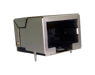 AMPHENOL COMMUNICATIONS SOLUTIONS RJLSE4308101T RJ45 CONN, R/A JACK, 8P8C, 1PORT, SMT