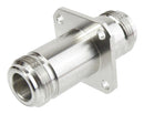 FAIRVIEW MICROWAVE FMAD1115. RF FLANGE ADAPTER, N JACK-N JACK, 50 OHM