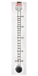 DWYER VFB-53-SSV. AIR FLOWMETER, 100PSI, 100SCFH, 1/8"FNPT