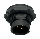 NORCOMP 870-03A-113R001. CIRCULAR CONNECTOR, PLUG, 3POS, PCB