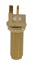 MUELLER ELECTRIC BU-1420711811 RF / Coaxial Connector, SMA Coaxial, Straight Jack, Board Edge / End Launch, 50 ohm, Brass