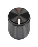 VISHAY ACCKMR1316NLT14 Knob, Round Shaft, 6.35 mm, Aluminium, Round with Top Indicator Line, 13 mm, ACCK Series