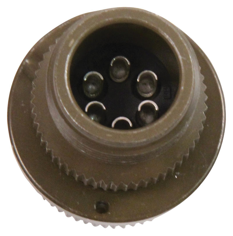 AMPHENOL INDUSTRIAL MS3106A14S-6S. Circular Connector, MIL-DTL-5015 Series, MS3106 Series, Straight Plug, 6 Contacts, Solder Socket