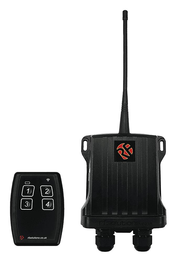 RF SOLUTIONS QUANTA-4S4 Remote Control System, Receiver, Transmitter, 4 Channel, 433MHz, 100m