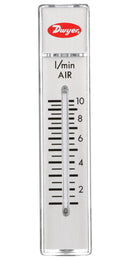 DWYER RMA-21 Air Flowmeter, 1 to 10 l/min, 100 psi, 4 % Accuracy, 1/8" FNPT, RATE-MASTER RMA Series