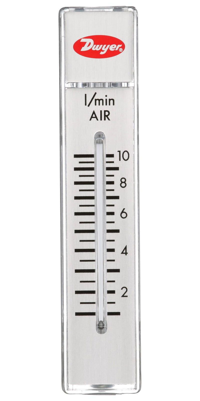 DWYER RMA-21 Air Flowmeter, 1 to 10 l/min, 100 psi, 4 % Accuracy, 1/8" FNPT, RATE-MASTER RMA Series