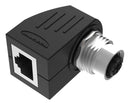 BANNER ENGINEERING BRD-M12DF-PT-RJ45A ADAPTOR, R/A, 4P M12 RCPT-8P RJ45 RCPT
