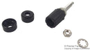 POMONA 3760-0. BINDING POST, 15A, TURRET, BLACK