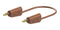 Staubli 64.1033-20027 64.1033-20027 Banana Test Lead 30 VAC 4mm Stackable Plug 78.74 " 2 m Brown