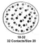 ITT CANNON KPSE06A18-32PZ Circular Connector, KPS Series, MIL-DTL-26482 Series I, Straight Plug, 32 Contacts, Crimp Pin