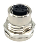 MULTICOMP PRO MPM12-SSS-5AFP Sensor Connector, M12, Male, 5 Positions, Solder Pin, Straight Panel Mount