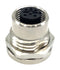 MULTICOMP PRO MPM12-SSS-5AFP Sensor Connector, M12, Male, 5 Positions, Solder Pin, Straight Panel Mount