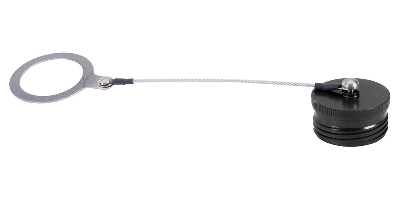 AMPHENOL PCD D38999/32Z13N Dust Cap / Cover, Black Zinc Nickel, Dust Cap with Rope & Ring
