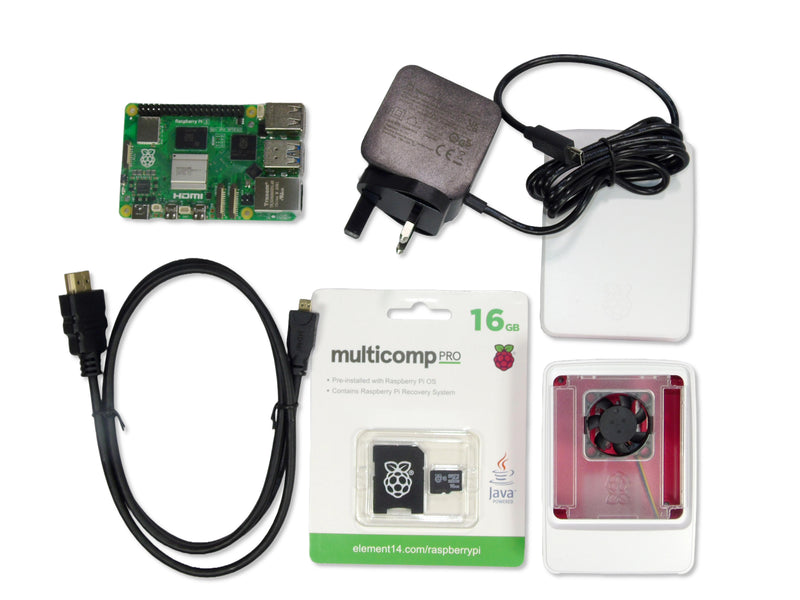 MULTICOMP PRO RPI5-STARTER KIT-8GB-UK RASPBERRY PI 5 STARTER KIT, 8GB, UK PLUG