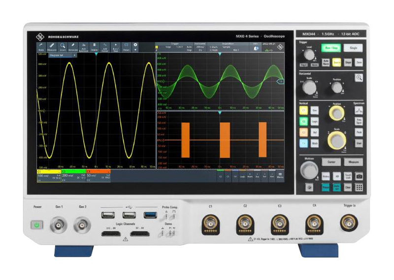 ROHDE & SCHWARZ R&S&reg;MXO44-ULTM MSO / MDO Oscilloscope, MXO 4 Series, 4 Channel, 1.5 GHz, 5 GSPS, 400 Mpts, 234 ps