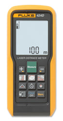 FLUKE FLUKE 424D Laser Distance Meter, 100m (330ft), &plusmn; 1mm (&plusmn; 0.04"), LCD, Class 2, IP54, 2 x AAA