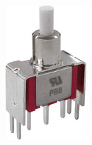 MULTICOMP PRO MP-PB8-AB00B10QE-1 Pushbutton Switch, SPDT, On-(Off), Round Plunger