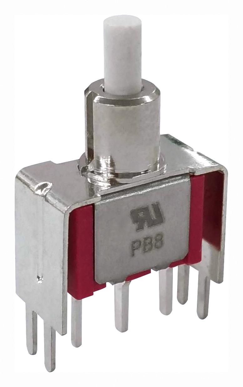 MULTICOMP PRO MP-PB8-AB00B10QE-1 Pushbutton Switch, SPDT, On-(Off), Round Plunger
