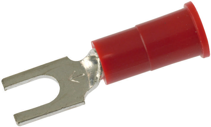 3M MVU18-10FBX TERMINAL, FORK, STUD 10, CRIMP, RED