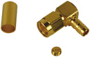 AMPHENOL RF 901-9874 RF/COAXIAL SMA PLUG R/A 50 OHM CRIMP/SLDR